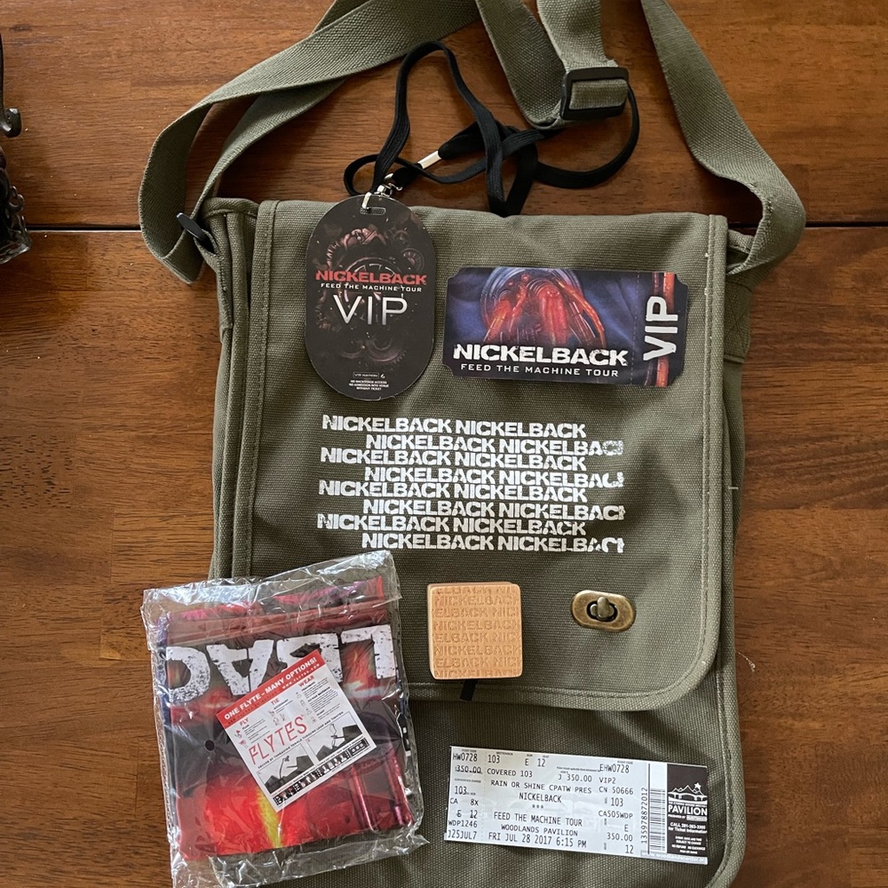 Nickleback Concert Branded Messenger Bag